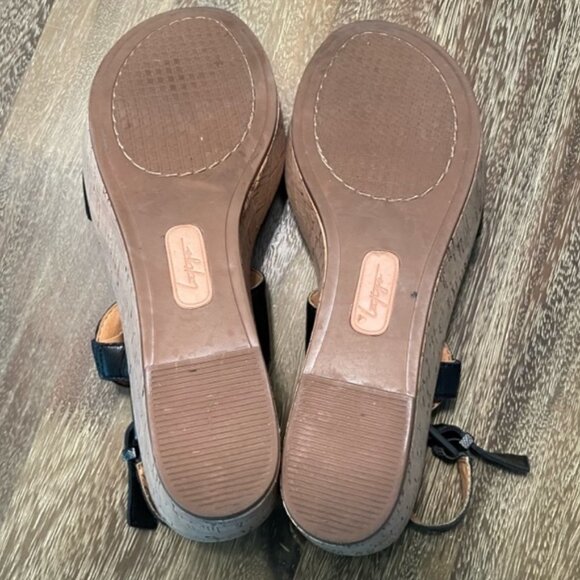 Anthropologie Latigo Lauren Platform Wedge Sandal Size 7.5 - Picture 3 of 10